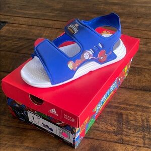 Adidas Marvel Superhero Blue Sandals